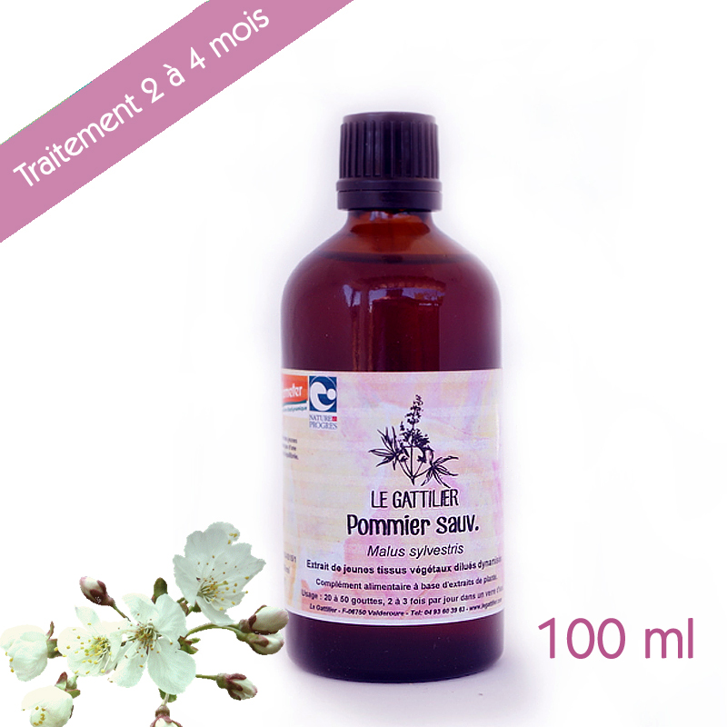 Pommier – Gémmothérapie 100ml